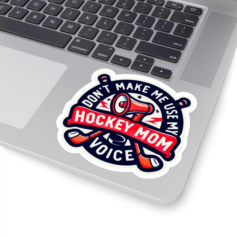 Hockey Mom Decal | Sports Mom Gift | Team Mom Laptop Sticker | Hockey Team Gift | Car Window Decal