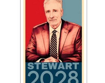 Carrera presidencial de 2028: Calcomanía de Jon Stewart