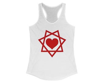 Racerback Tank Top, Thelema Babalon Women&#39;s Ideal Tank, Sleeveless Tee, Spiritual Top