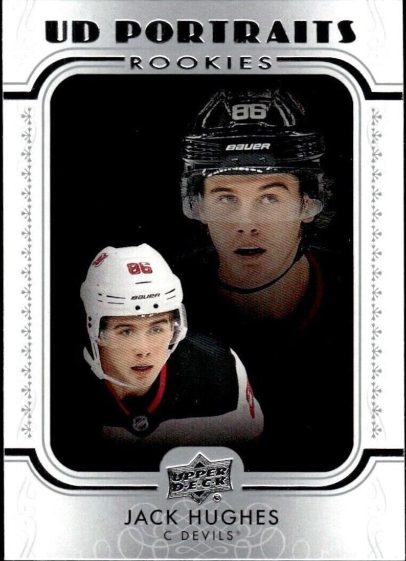 Jack Hughes Rookie Portraits New Jersey Devils Official NHL Licensed