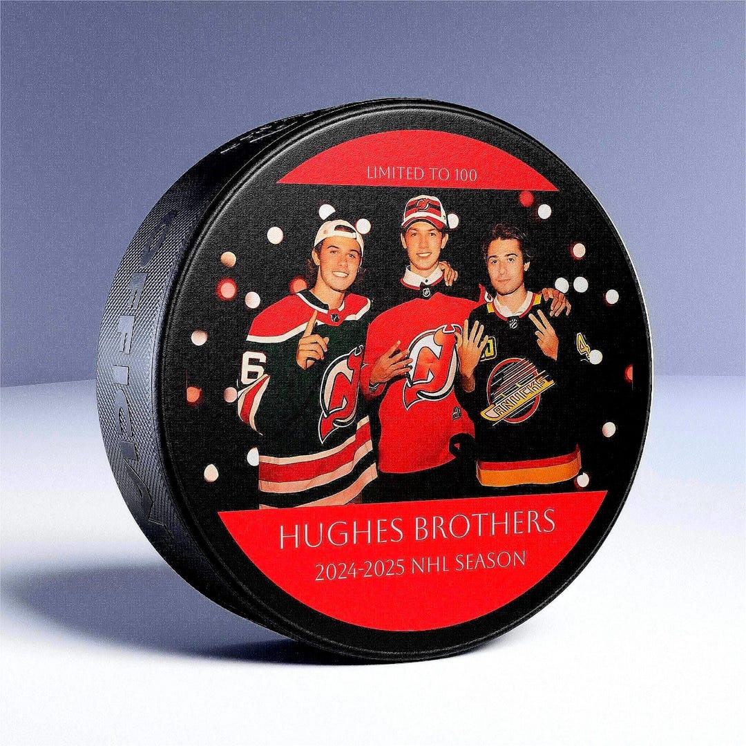 Limited Edition Hughes Brothers Hockey Puck: NHL Fan Memorabilia - Etsy
