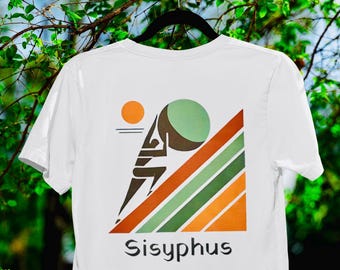 Sisyphus Tee - Greek Mythology Shirt | Premium Cotton Crew Neck | Inspirational Tee | Classic Fit