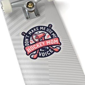 Hockey Mom Decal | Sports Mom Gift | Team Mom Laptop Sticker | Hockey Team Gift | Car Window Decal