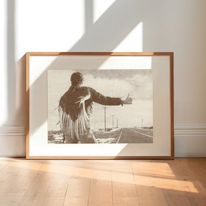 Ride-Hitchhiker Art-Digital Download-Digital Art Print-Frolicking Decor-Cowgirl art-Hot Girl Summer Art-Born to die-Lana Del Rey