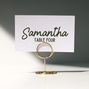 Cursive Personalized Name Flat Place Cards: Wedding Bachelorette Dinner Party Name Tags