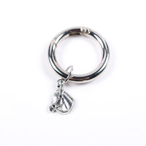 Teeny Tiny Horse Head Keychain-Cowboy Horseshoe Charm -Purse Charm-Cowboy accessories-Cowgirl keychain-Western -Gifts for her-Horse girl
