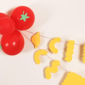 Pasta Shape Banner: Italian Dinner Party Decor - That's Amore image 4