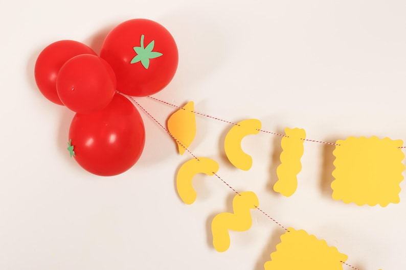 Pasta Shape Banner: Italian Dinner Party Decor - That's Amore image 4