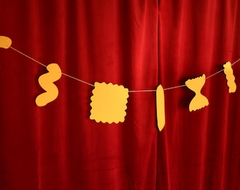 Pasta Shape Banner: Italian Dinner Party Decor - That's Amore