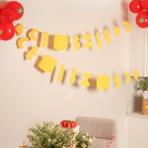 Pasta Shape Banner: Italian Dinner Party Decor - That's Amore image 2