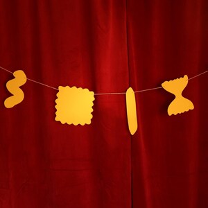 Pasta Shape Banner: Italian Dinner Party Decor - That's Amore image 9