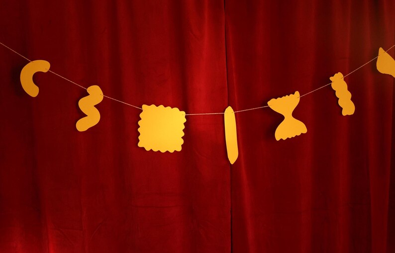 Pasta Shape Banner: Italian Dinner Party Decor - That's Amore image 9