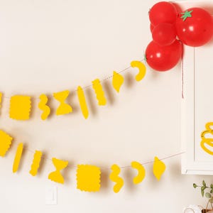 Pasta Shape Banner: Italian Dinner Party Decor - That's Amore image 7