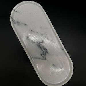 Marble Organizer | Marble Serving Tray | Home Gifts | Marble Tray for Bathroom, Kitchen, Makeup, Perfume, Candle | Home Decor |