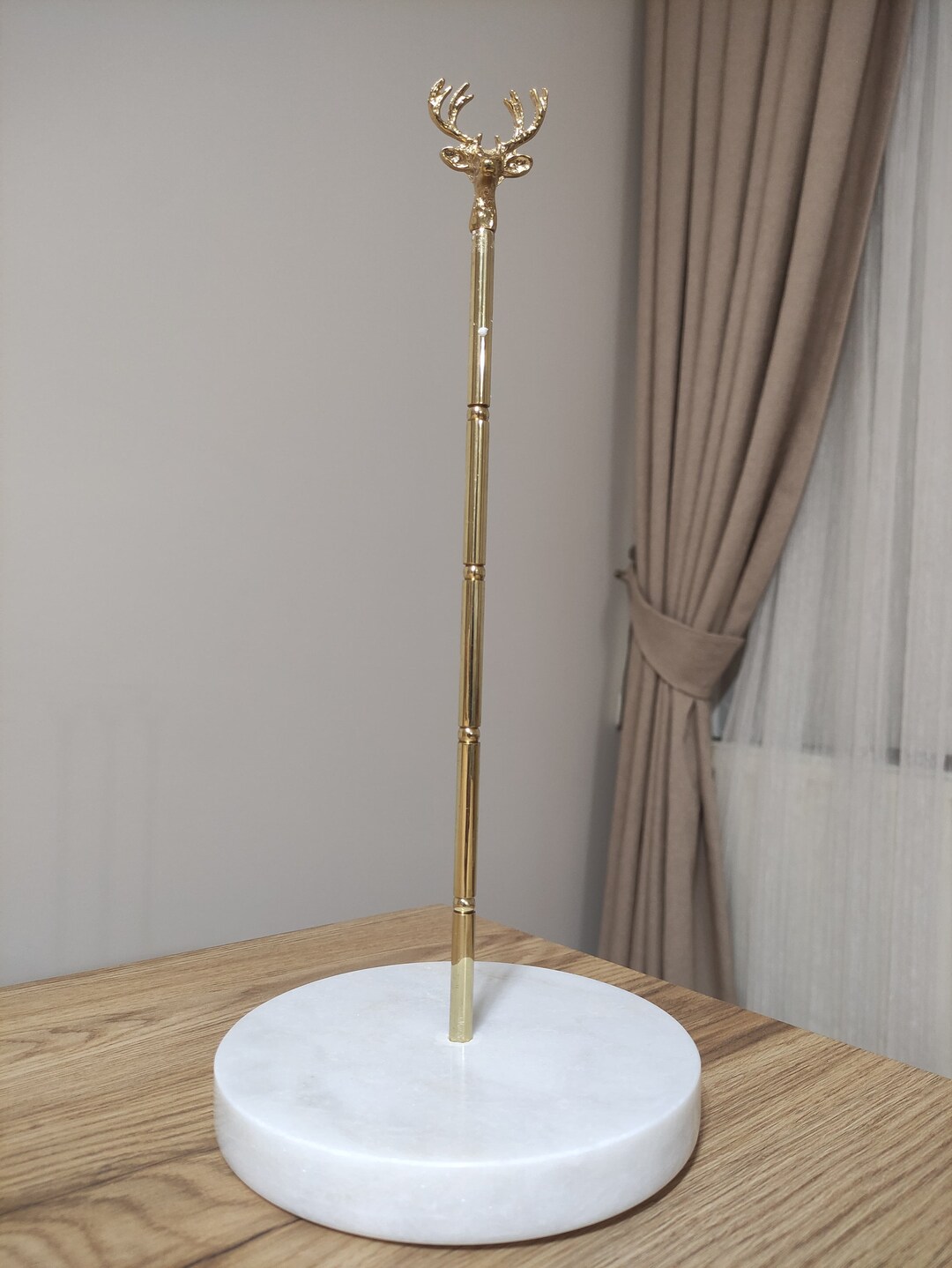 Handmade Marble Towel Holder Elegant Bathroom Decor Natural Etsy