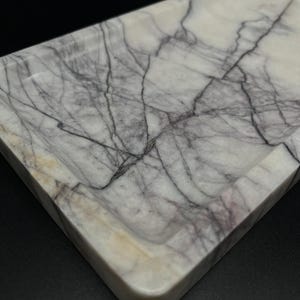 Marble Organizer | Marble Serving Tray | Home Gifts | Marble Tray for Bathroom, Kitchen, Makeup, Perfume, Candle | Home Decor |
