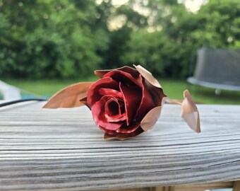 Metal Forever Rose - Unique Anniversary Gift