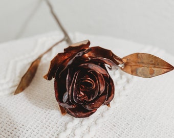 Metal Forever Rose - Unique Anniversary Gift