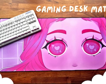 Pink Gaming Schreibtischunterlage: Anime Art Mauspad, Computer Dekor
