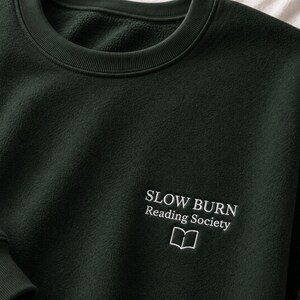 Embroidered Crewneck Sweatshirt | BookTok Reader Literary Society Apparel image 2