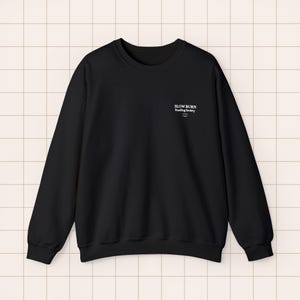 Embroidered Crewneck Sweatshirt | BookTok Reader Literary Society Apparel Black
