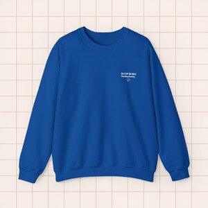 Embroidered Crewneck Sweatshirt | BookTok Reader Literary Society Apparel Royal