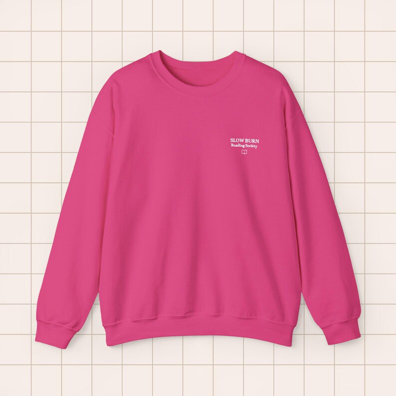 Embroidered Crewneck Sweatshirt | BookTok Reader Literary Society Apparel Heliconia