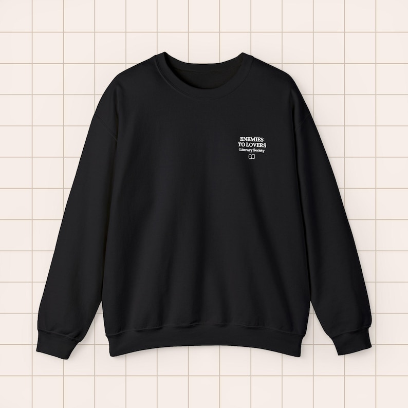 Embroidered Crewneck Sweatshirt | BookTok Reader Literary Society Apparel image 5