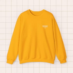 Embroidered Crewneck Sweatshirt | BookTok Reader Literary Society Apparel Gold
