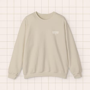 Embroidered Crewneck Sweatshirt | BookTok Reader Literary Society Apparel Sand