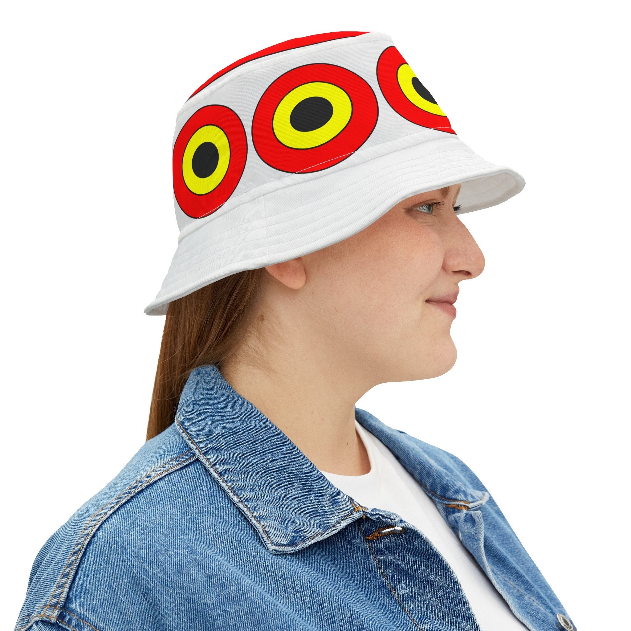 Bird Deterrent Scare Eye Bucket Hat