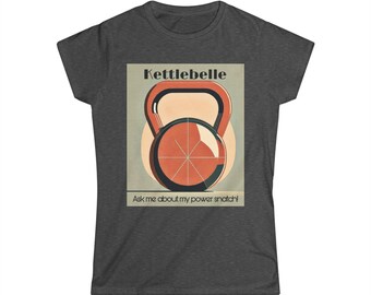 Kettlebell Ladies Power Snatch Workout Tee