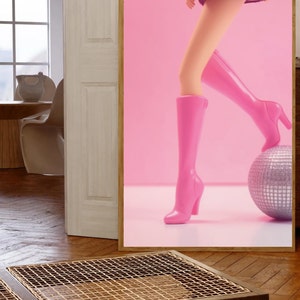 Sparkling Barbie Disco Ball Wall Art Glamorous Artwork for - Etsy