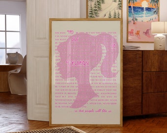 Barbie Monologue Print - Women's Speech & Feminine Energy Art  Museum Paper, Multiple Sizes, Matte Poster Feminine Energy Dream House Decor