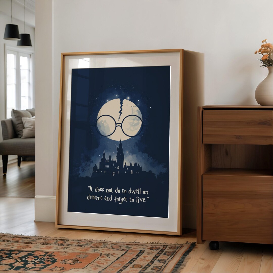 Harry Potter Inspired Digital Download Quote Poster Wizarding Wall Art