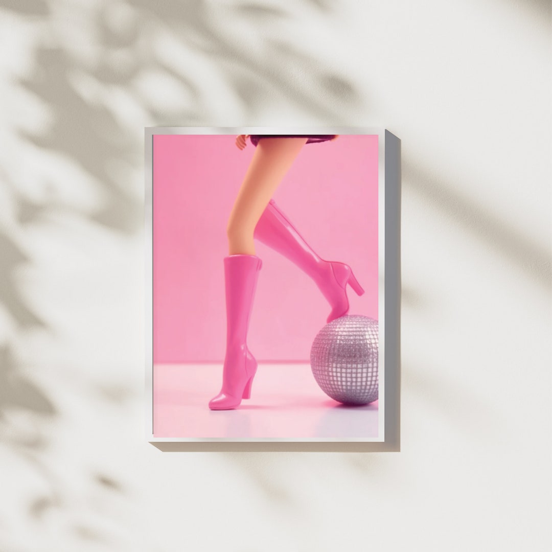 Sparkling Barbie Disco Ball Wall Art Glamorous Artwork for - Etsy