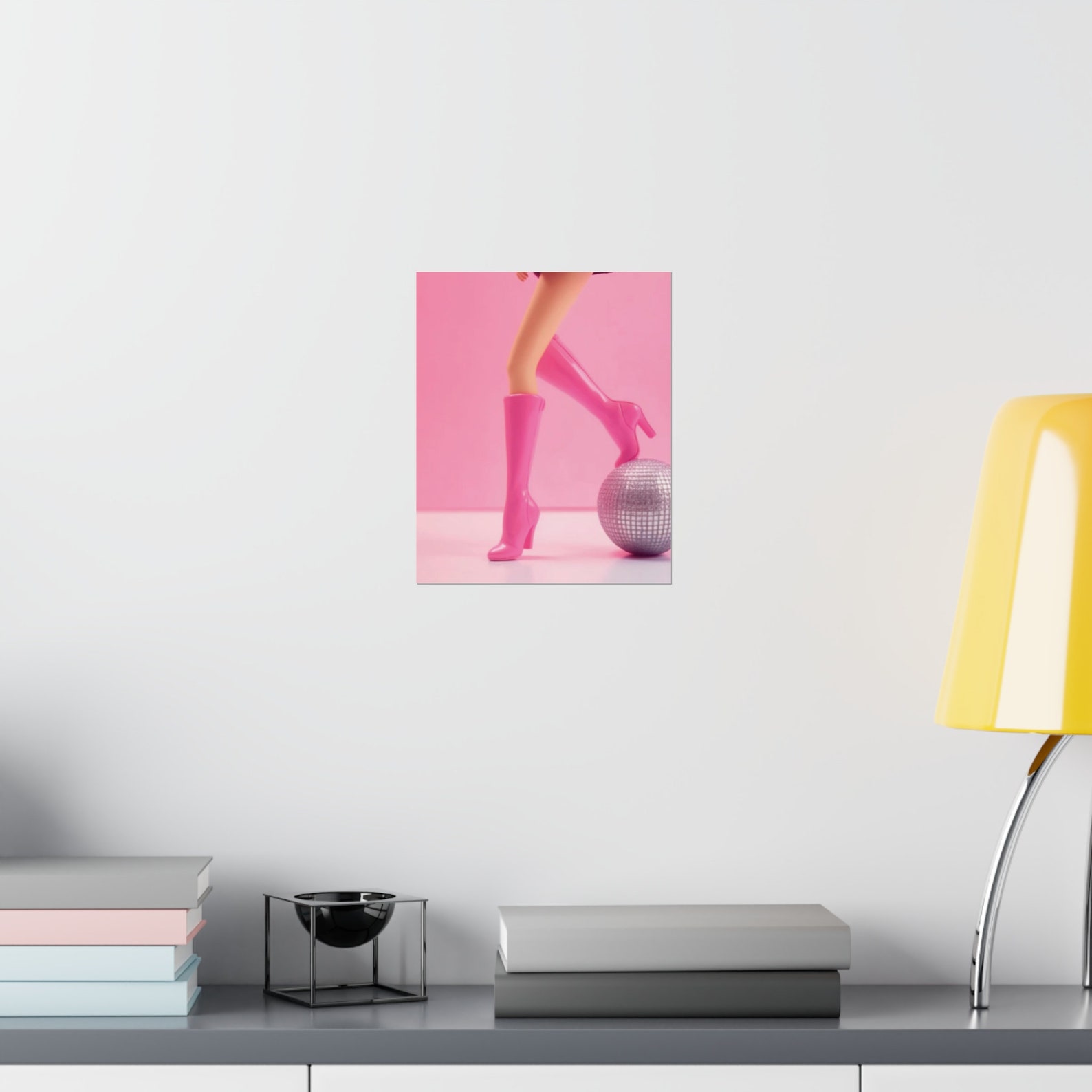 Sparkling Barbie Disco Ball Wall Art Glamorous Artwork for - Etsy