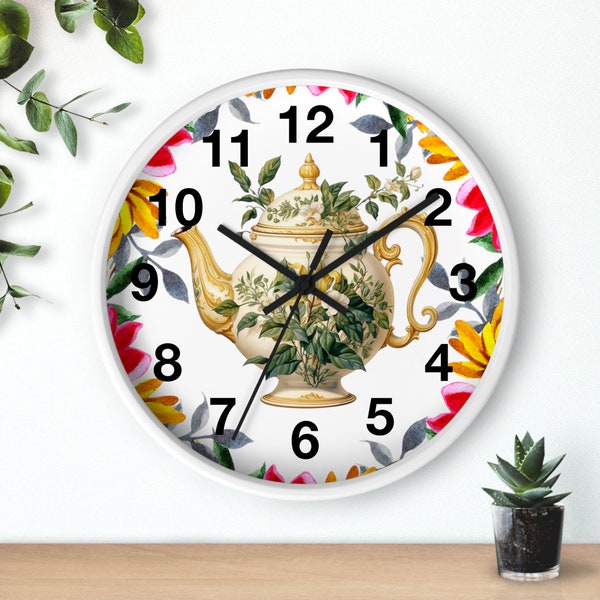 Teapot Clock Etsy