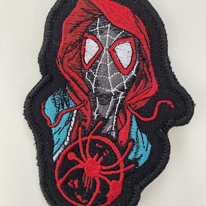 Spiderman Masks Miles Morales Gwen 2099 Punk Hobbie Indian Iron On Patches