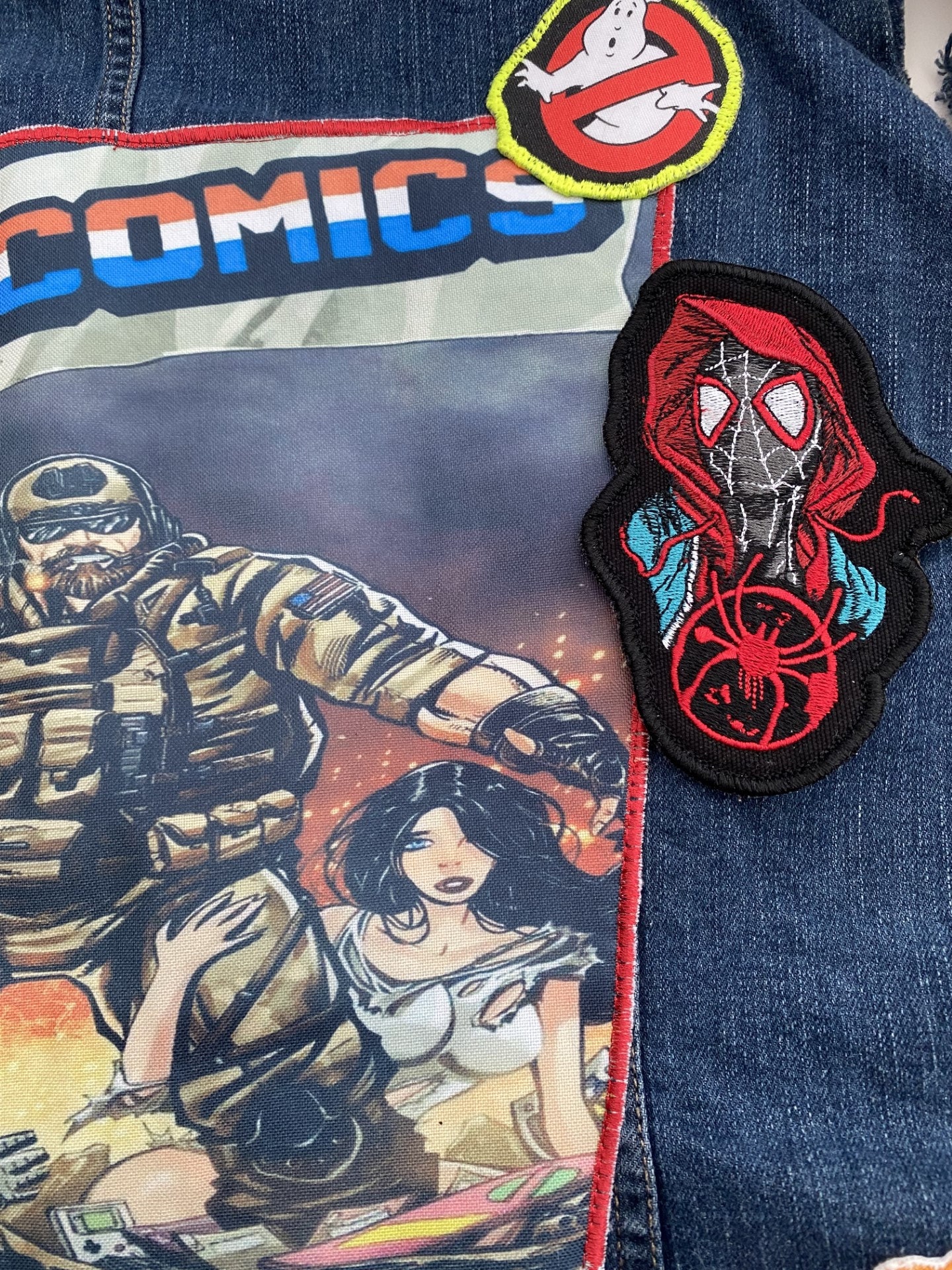 Spiderman Miles Sew on Embroidered Fabric Patch, Comic, Superhero, Kid ...