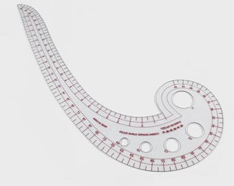 Plastic Transparent Tailor Curve Sewing Ruler Tailor Comma Shaped Rulers Tools Soft High Quality Sewing Tools