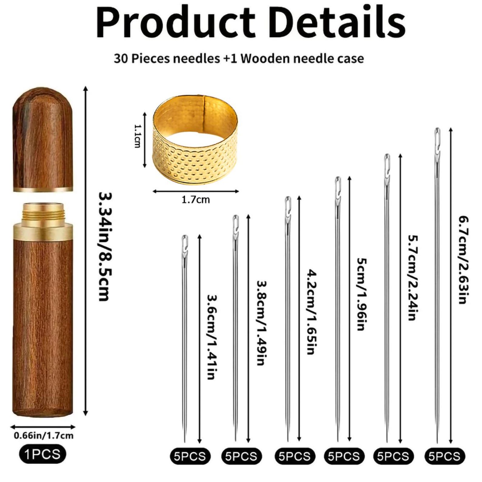 Side Hole Blind Sewing Needles | Stainless Steel Elderly Needles Hand ...