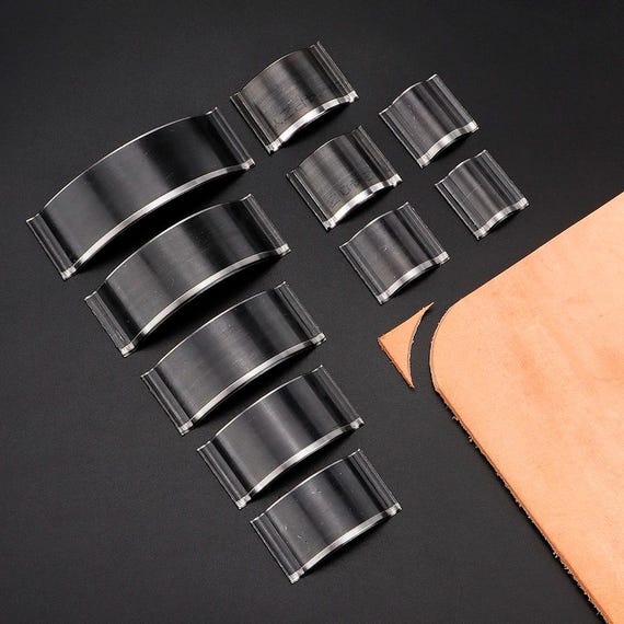 10pcs Leather Corner Cutter Set, DIY Arc & Curve Punch Tools  display picture 2