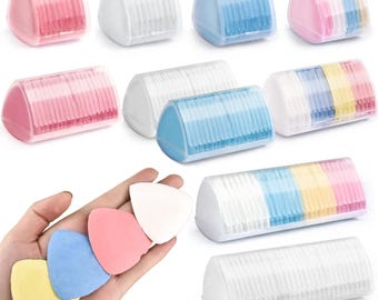 Caja de tizas de tela borrables para marcar, coser y acolchar (10, 20 o 30 unidades) para patrones de ropa y patchwork.