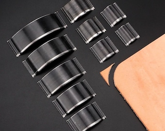 10Pcs Leather Corner Cutter Set, DIY Arc & Curve Punch Tools for Belt, Strap, Craft Edges, Faux Leather Cutting Die Kit