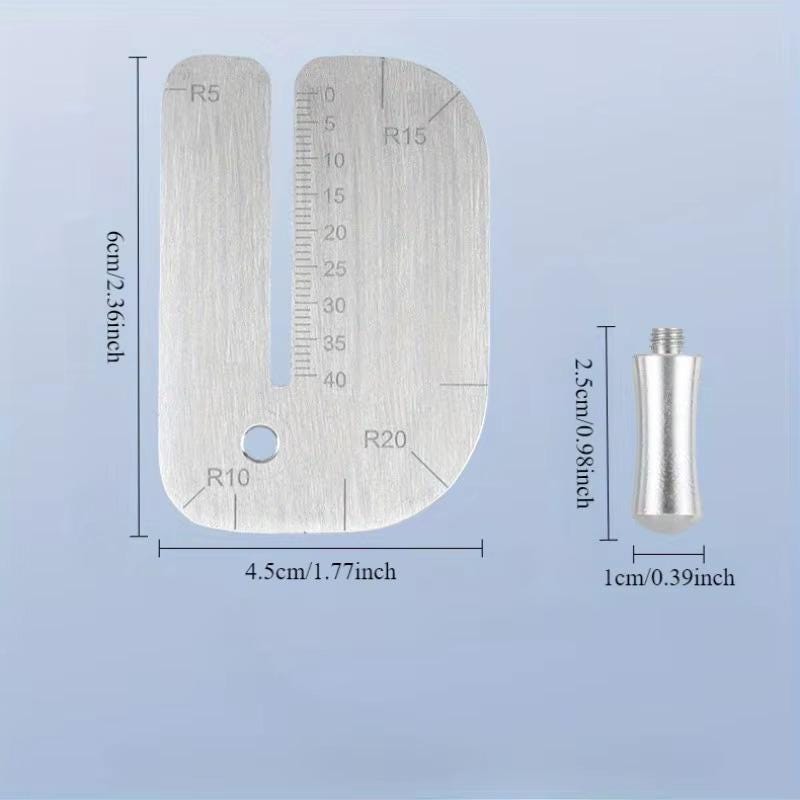 Stitch Distance Ruler Leather Stitching Punch Guide Plate Ruler | Chisel Spacing Aid | DIY ...