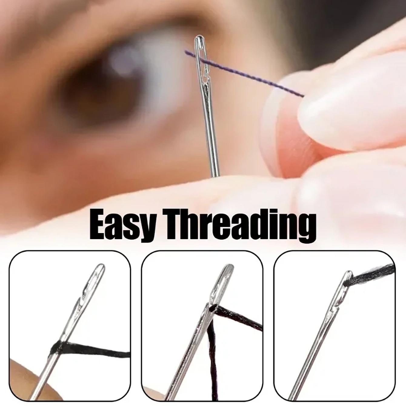 Side Hole Blind Sewing Needles | Stainless Steel Elderly Needles Hand ...