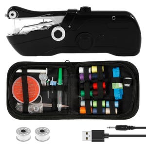Mini Sewing Machine Handheld Electric Sewing Machine Home Sewing Quick Repair for Quilting Enthusiast Beginner Sewing