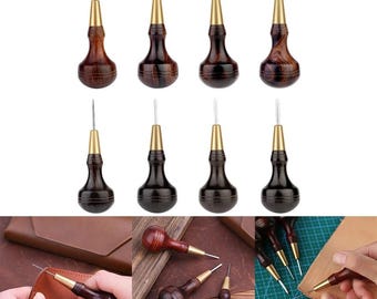 Rhombus Shape Stitching Awl DIY Leather Punch Tool Leather Craft Sewing Awl Handmade Sewing Tools Accessories