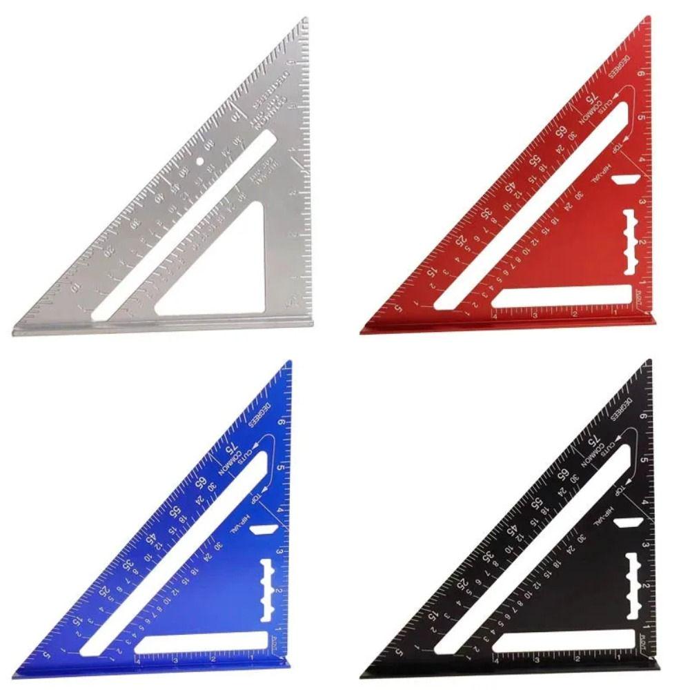 7inch Triangle Ruler Measurement Tool Aluminum Alloy Carpenter Tools ...